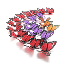Load image into Gallery viewer, Butterfly Wall Stickers DIY Home Decor With Magnet &amp; Glue Dots