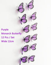 Load image into Gallery viewer, Butterfly Wall Stickers DIY Home Decor With Magnet &amp; Glue Dots